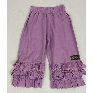 Matilda Jane Girl's 8 Triple Ruffle Pants Lilac Purple